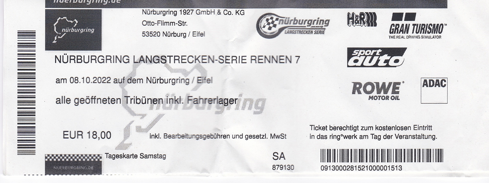 Ringknipser Ticket